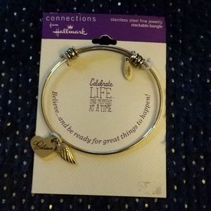 NEW! Hallmark stainless steel charm bracelet